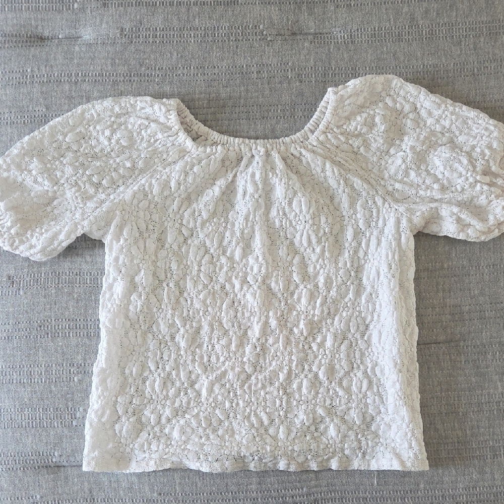 Sonoma White Lace Blouse